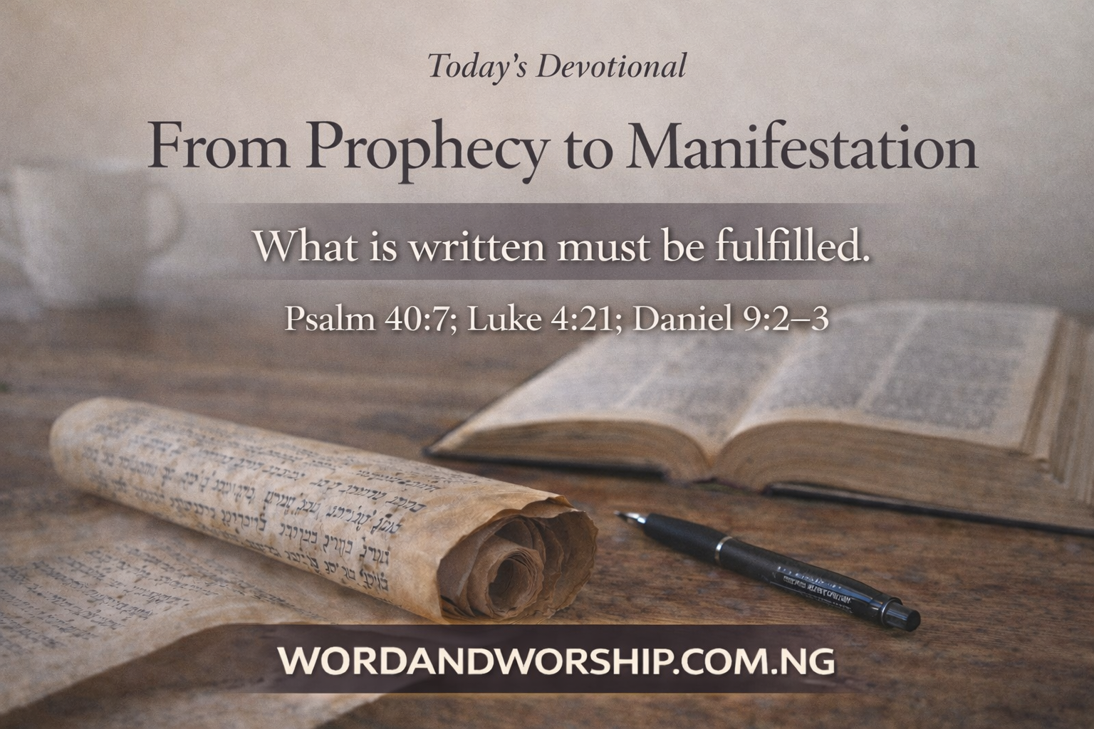 From Prophecy to Manifestation