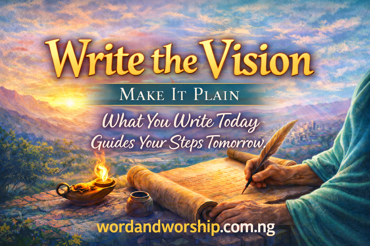 Write the Vision, Make It Plain