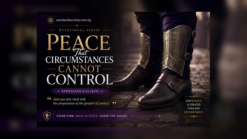 Peace That Circumstances Cannot Control