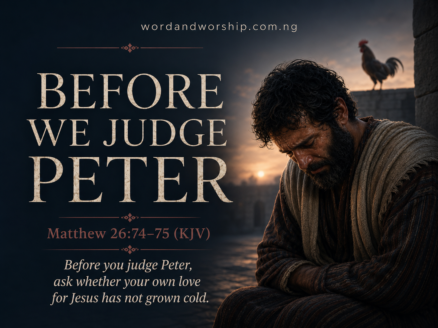 Before We Judge Peter